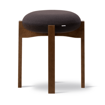 Pioneer low stool - Vidar 386-smoked stained lacquered oak - Fredericia Furniture