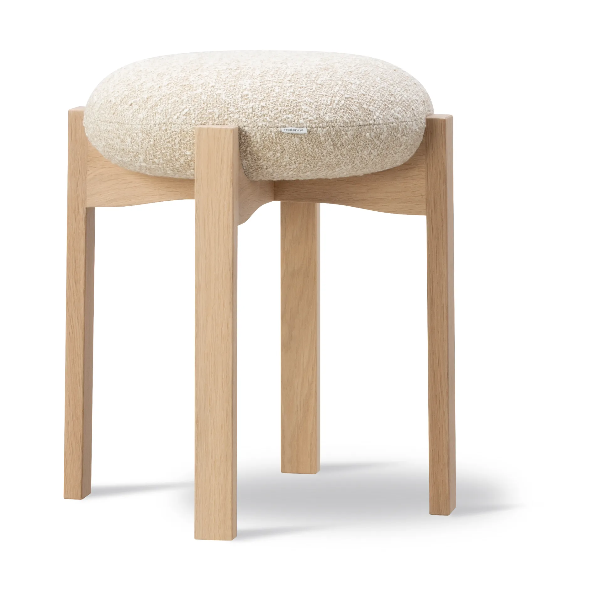 Pioneer low stool, Zero 0001-lacquered oak Fredericia Furniture