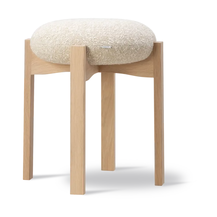 Pioneer round stool low - Zero 0001-lacquered oak - Fredericia Furniture