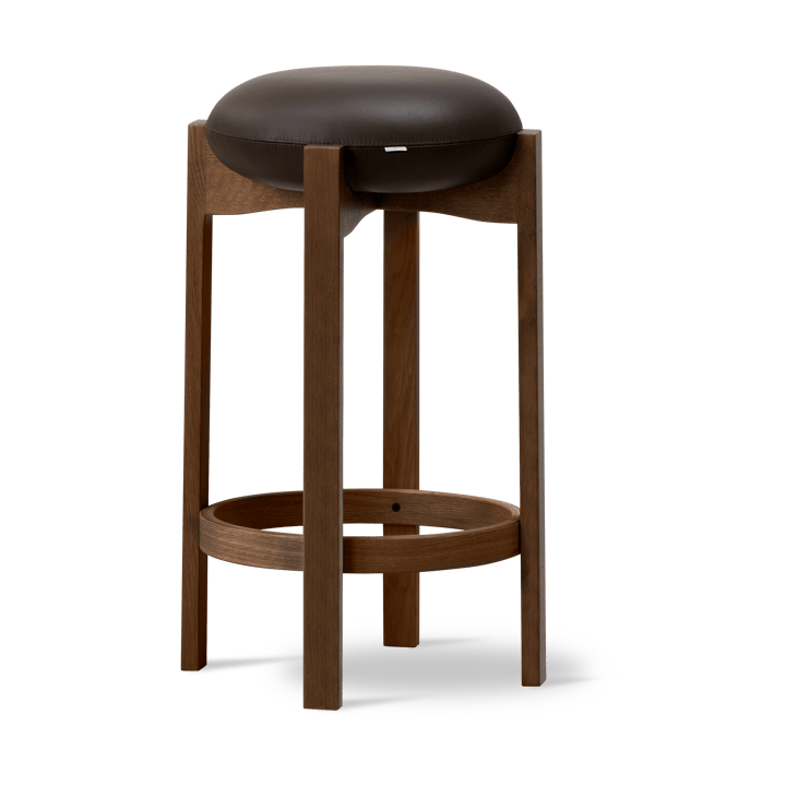 Pioneer stool high - Primo 86-1-smoked stained lacquered oak - Fredericia Furniture