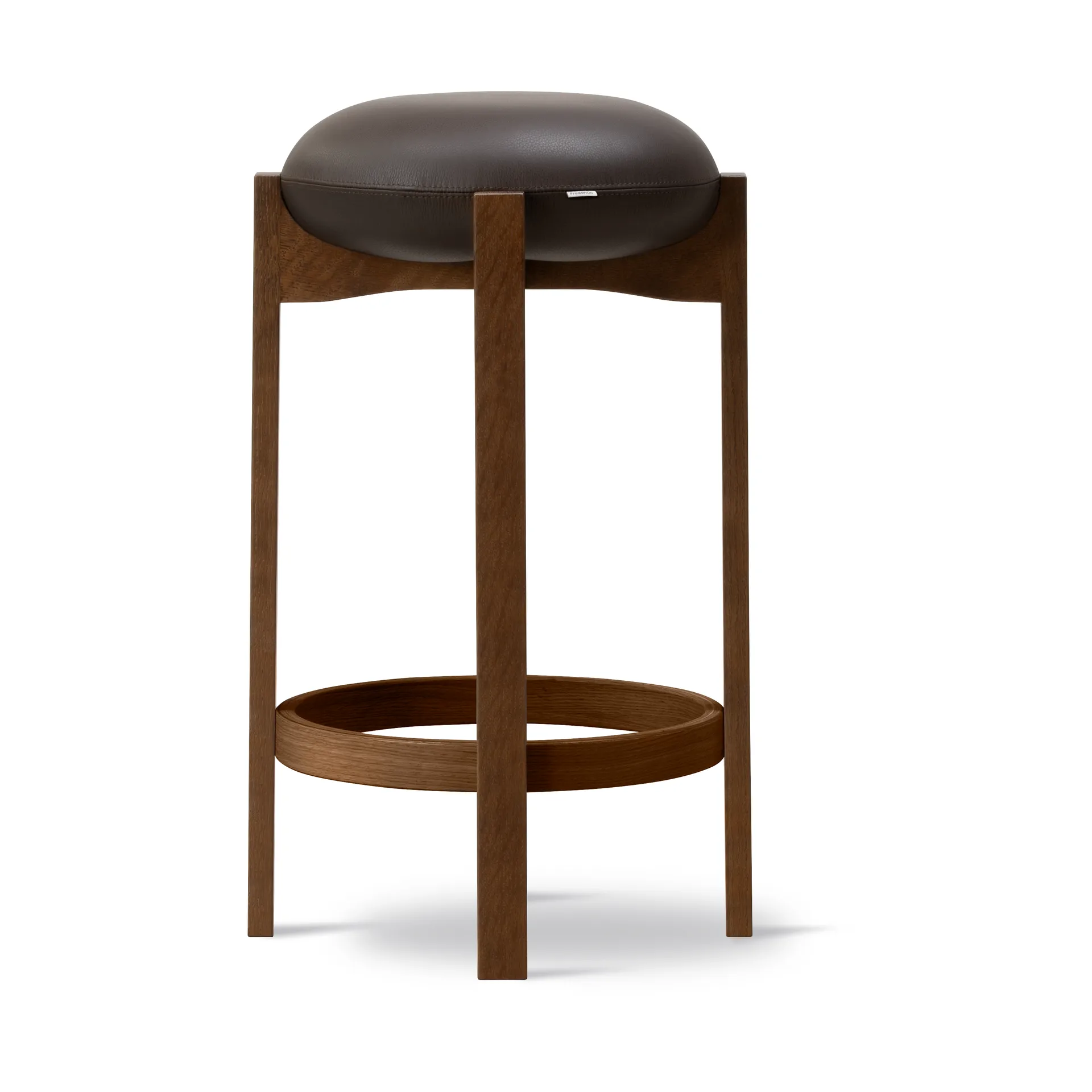 Pioneer stool high, Primo 86-1-smoked stained lacquered oak Fredericia Furniture