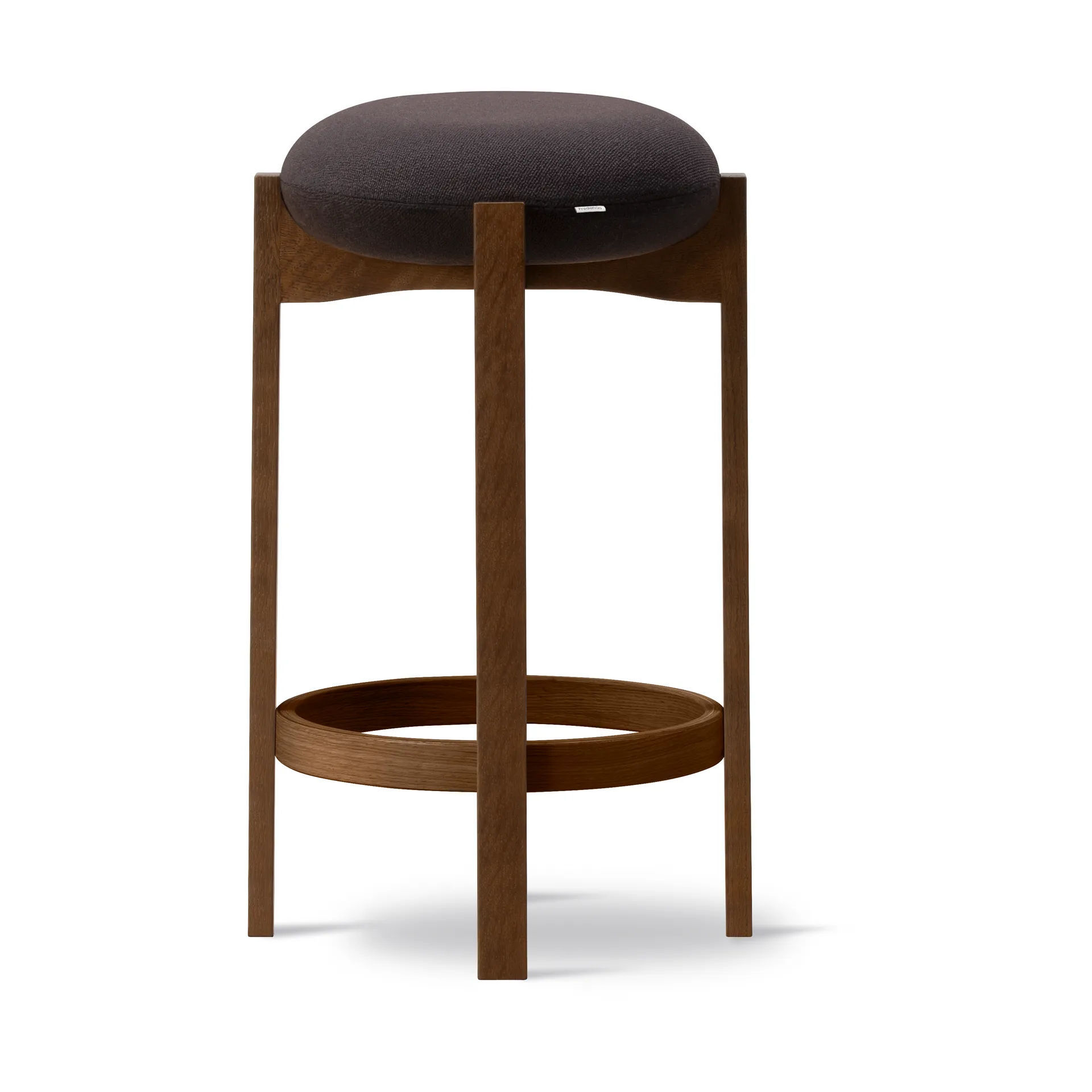 Pioneer stool high, Vidar 386-smoked stained lacquered oak Fredericia Furniture