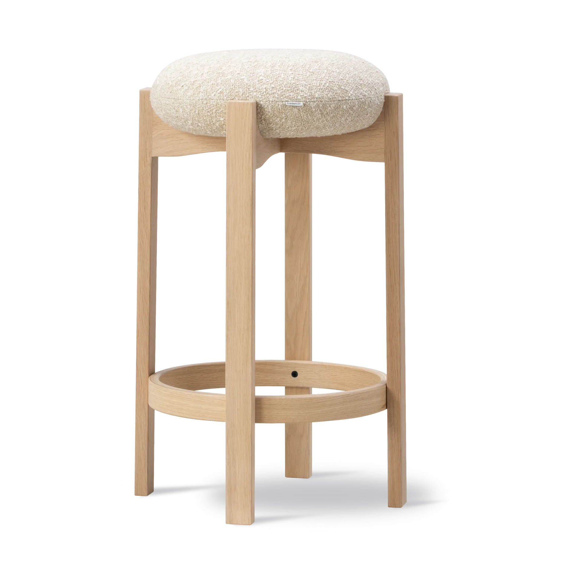 Pioneer stool high, Zero 0001-lacquered oak Fredericia Furniture