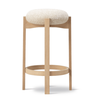 Pioneer stool high - Zero 0001-lacquered oak - Fredericia Furniture