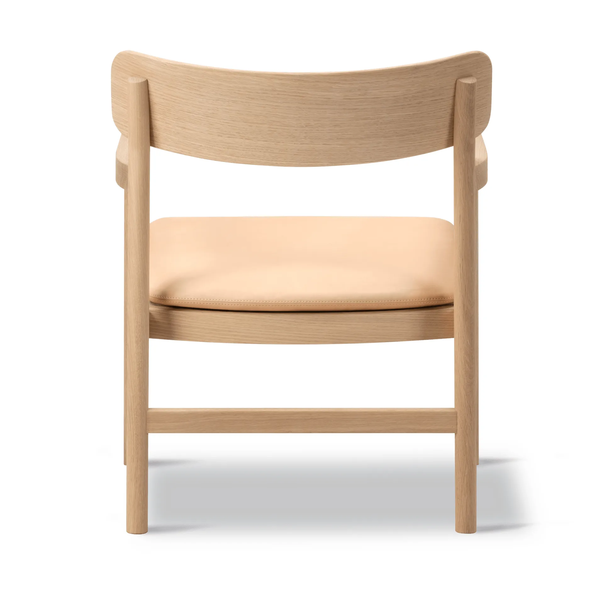 Post lounge chair, Vegeta leather-light oiled oak Fredericia Furniture