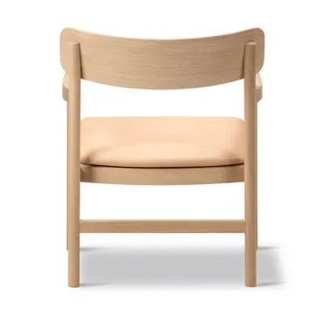 Post lounge chair - Vegeta leather-light oiled oak - Fredericia Furniture
