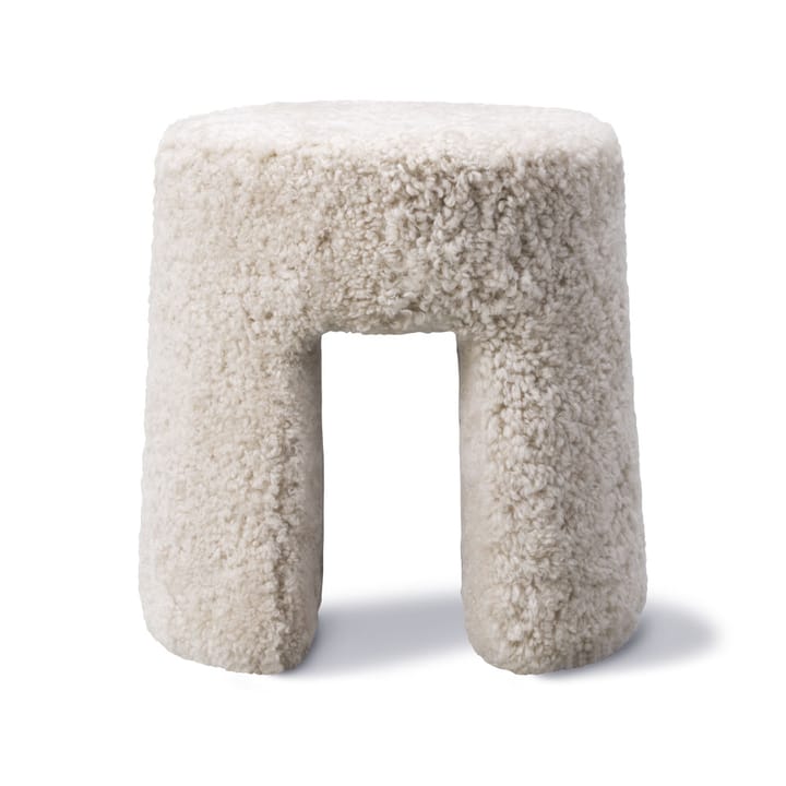 Sequoia ottoman - Sheepskin moonlight - Fredericia Furniture
