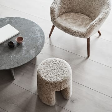 Sequoia ottoman - Sheepskin moonlight - Fredericia Furniture