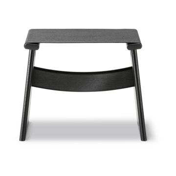 Seto stool - Black canvas-black lacquered oak - Fredericia Furniture