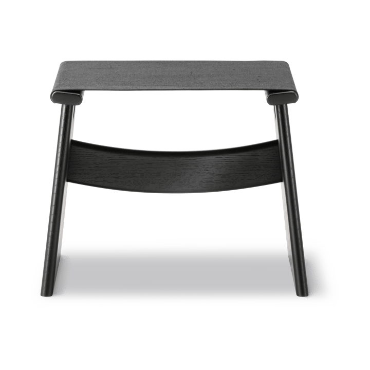 Seto stool, Black canvas-black lacquered oak Fredericia Furniture