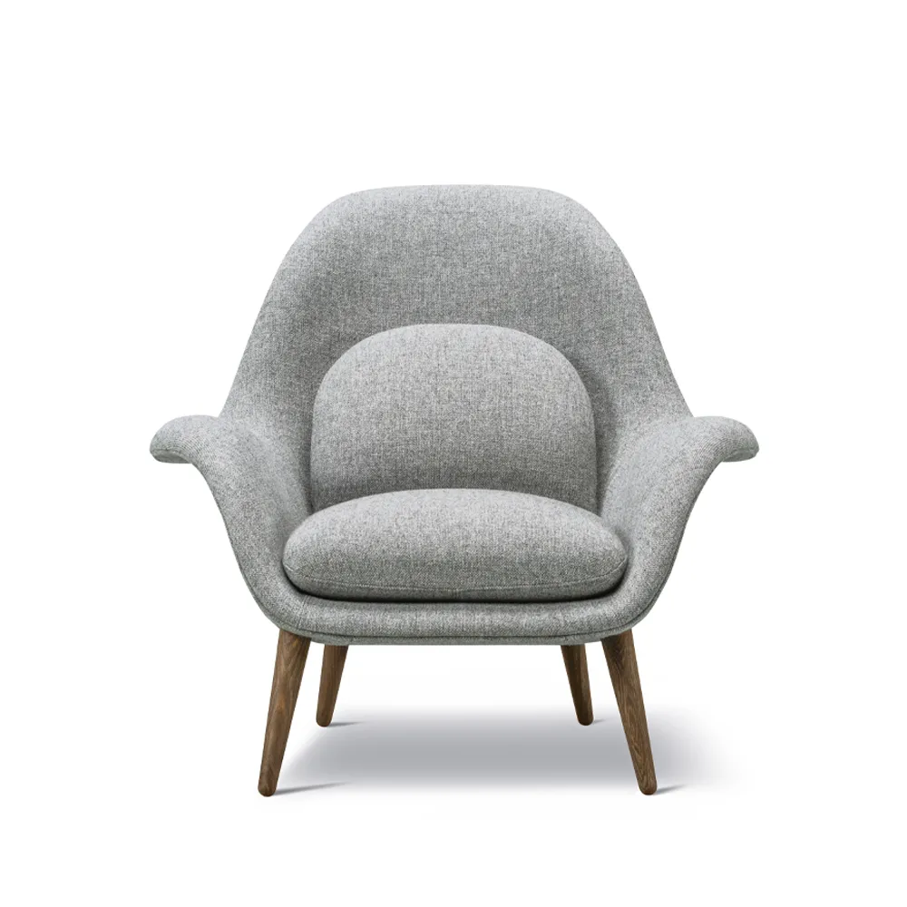 Fredericia Furniture Swoon armchair Hallingdal 65 130-smoked oak