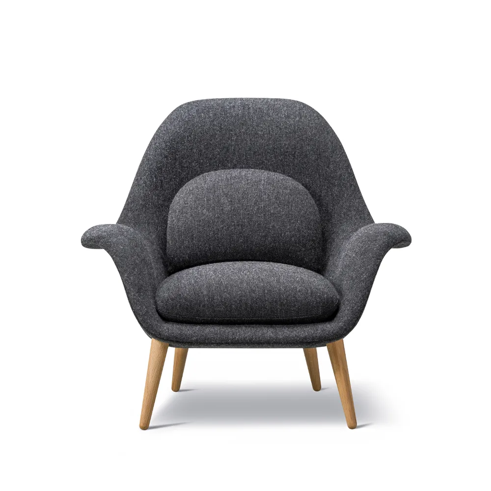 Fredericia Furniture Swoon armchair Hallingdal 65 180-oiled oak