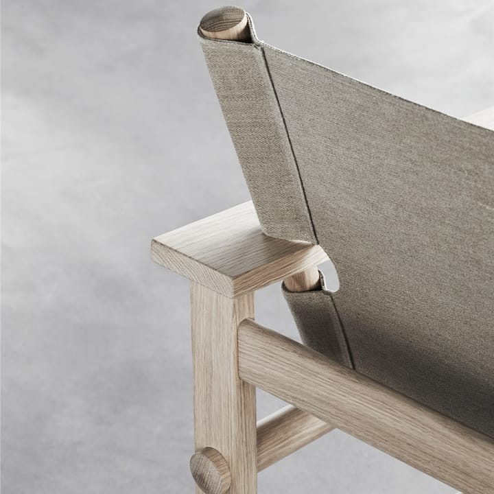 The Canvas Chair armchair, Canvas natural-light oiled oak frame, incl. canvas cushion Fredericia Furniture