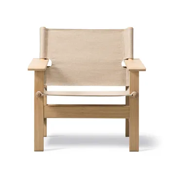 The Canvas Chair armchair - Canvas natural-light oiled oak frame - Fredericia Furniture