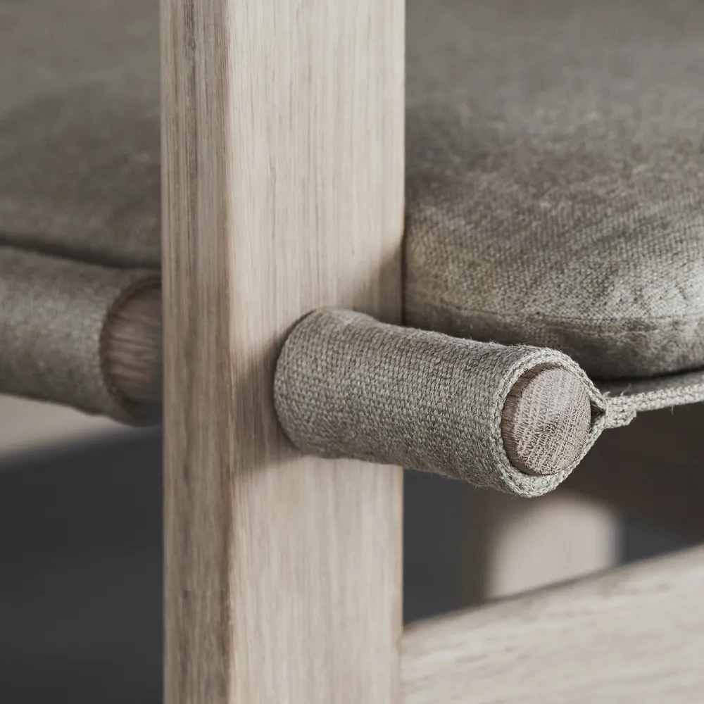 The Canvas Chair armchair, Canvas natural-soaped oak frame Fredericia Furniture