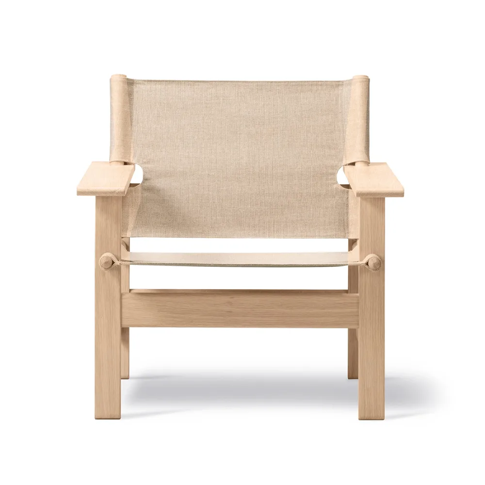 The Canvas Chair armchair, Canvas natural-soaped oak frame Fredericia Furniture