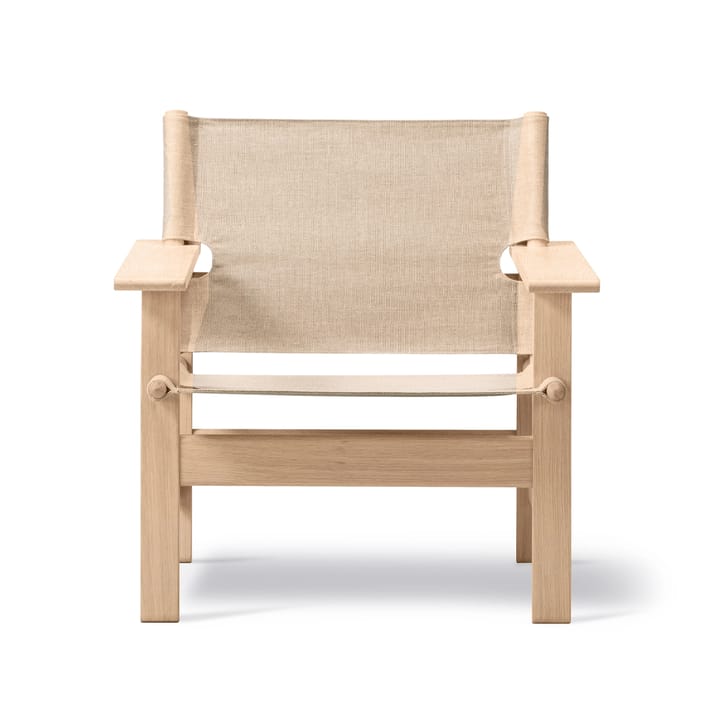 The Canvas Chair armchair - Canvas natural-soaped oak frame - Fredericia Furniture