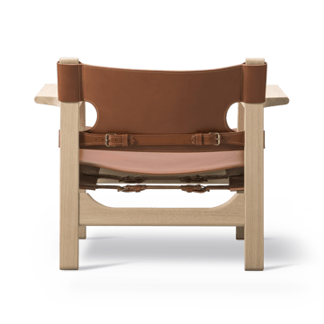 The Spanish armchair - Leather cognac-light oiled oak - Fredericia Furniture