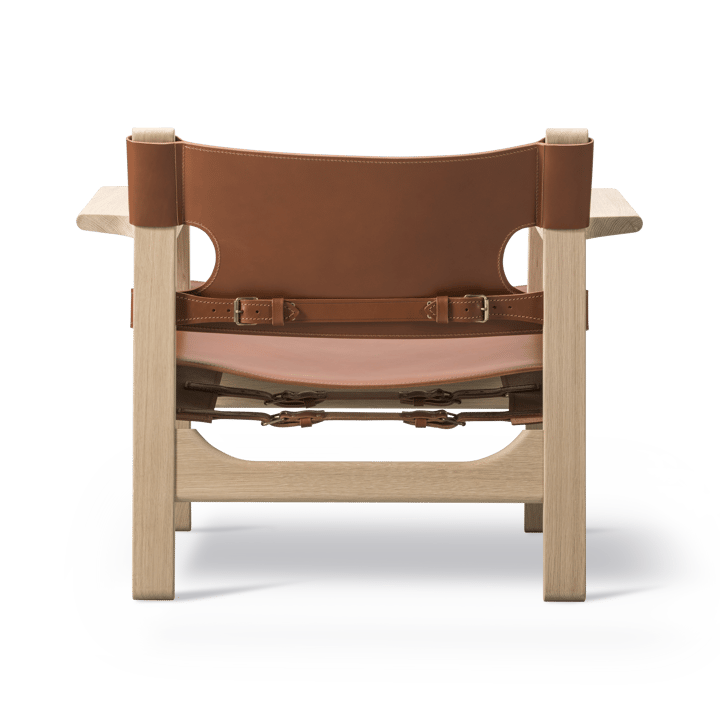The Spanish armchair, Leather cognac-light oiled oak Fredericia Furniture