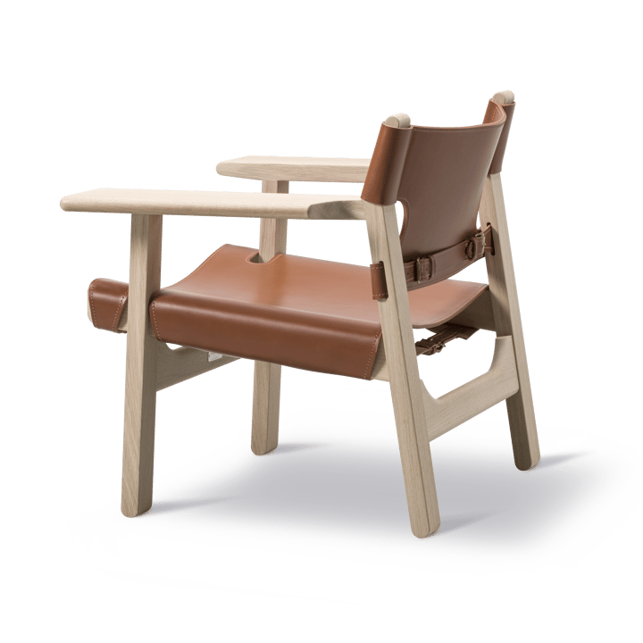The Spanish armchair, Leather cognac-light oiled oak Fredericia Furniture