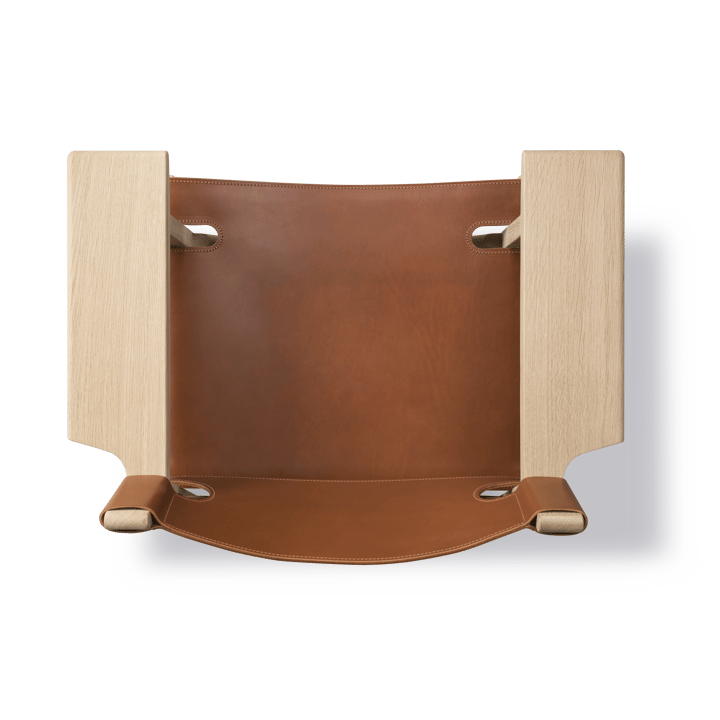 The Spanish armchair, Leather cognac-light oiled oak Fredericia Furniture