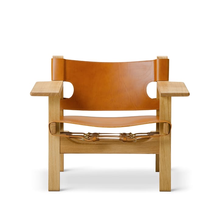 The Spanish armchair - Leather cognac-oiled oak - Fredericia Furniture