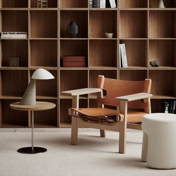 The Spanish armchair - Leather cognac-oiled oak - Fredericia Furniture