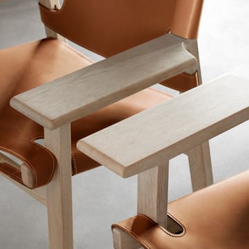 The Spanish armchair - Leather cognac-oiled oak - Fredericia Furniture