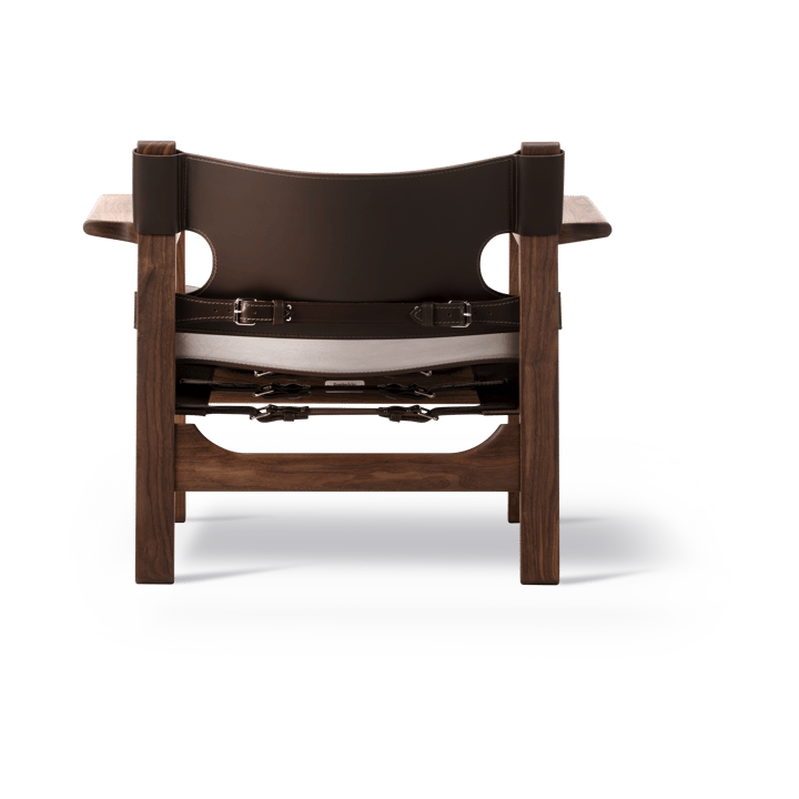 The Spanish armchair, Leather dark brown-oiled walnut Fredericia Furniture