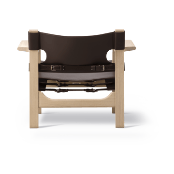 The Spanish armchair - Leather dark brown - soap-treated oak - Fredericia Furniture