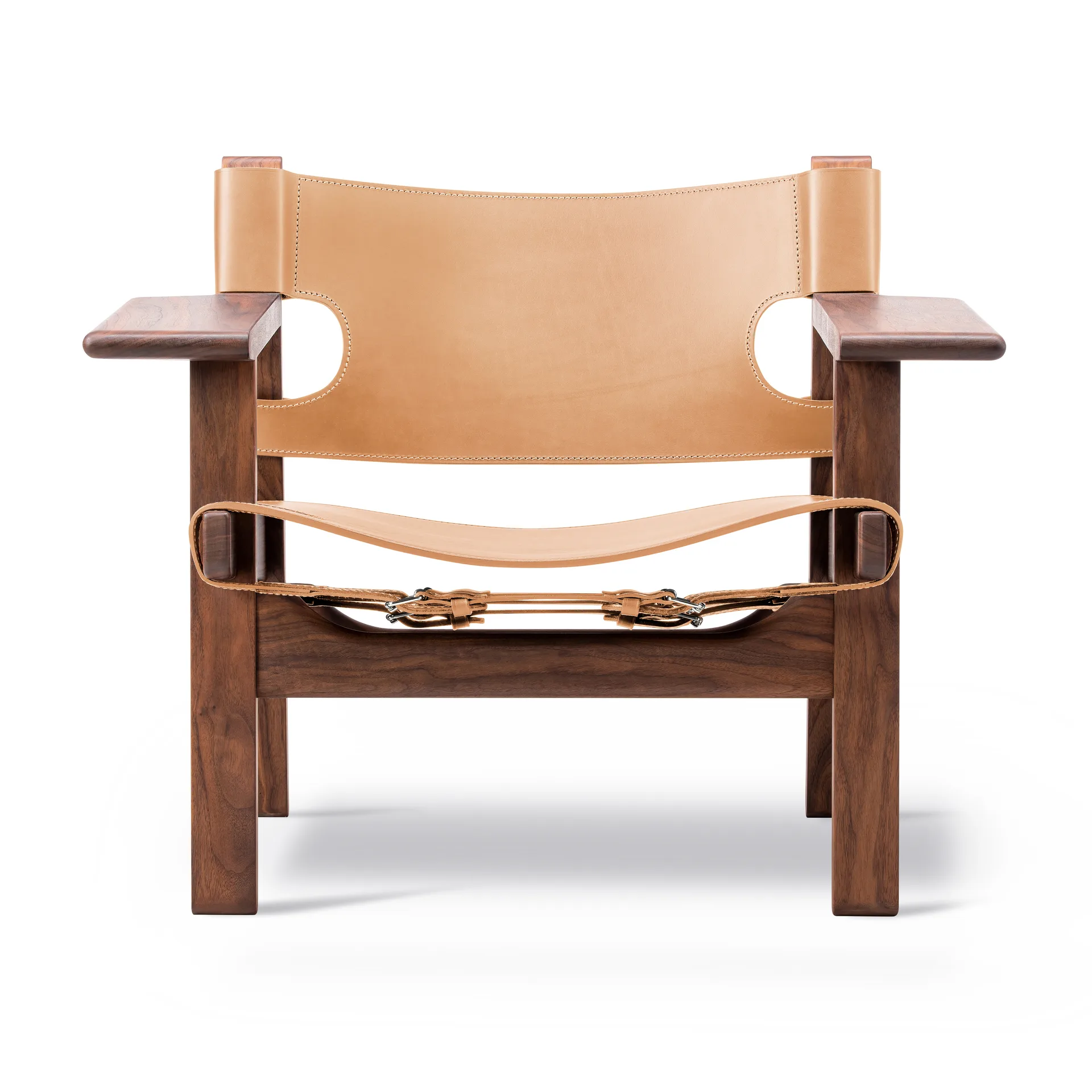 The Spanish armchair, Leather natural-oiled walnut Fredericia Furniture