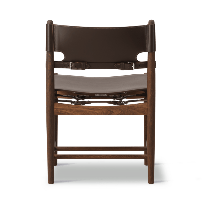 The Spanish Dining Chair, Leather dark brown-smoked oak Fredericia Furniture