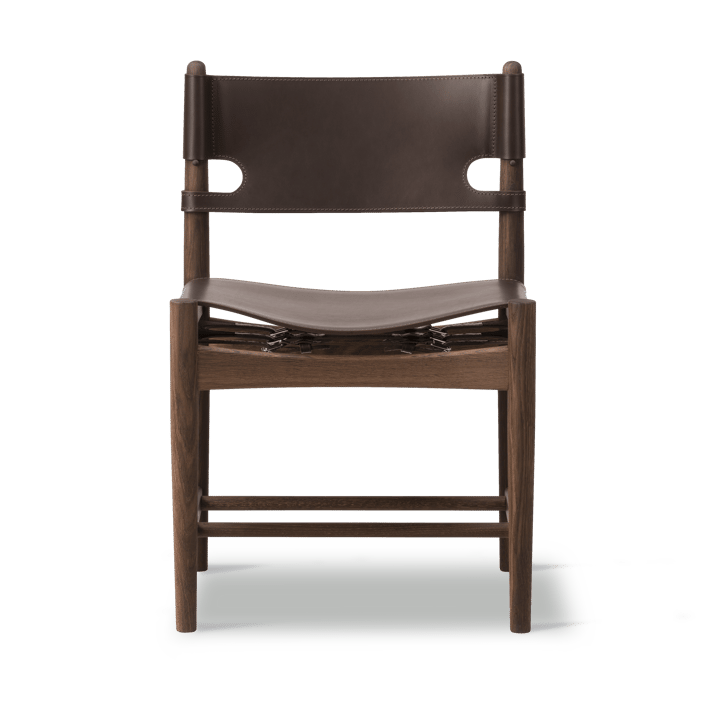The Spanish Dining Chair, Leather dark brown-smoked oak Fredericia Furniture