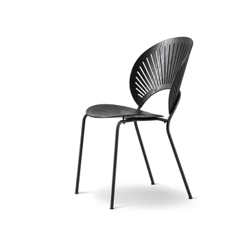 Trinidad 3398 chair - Black-stained ash-flint - Fredericia Furniture