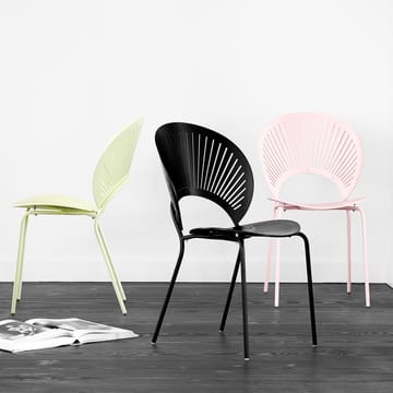 Trinidad 3398 chair - Black stained ash-leg chrome - Fredericia Furniture