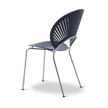 Trinidad 3398 chair - Nordic blue-chrome - Fredericia Furniture