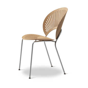 Trinidad 3398 chair - Oiled oak-stainless brushed steel - Fredericia Furniture