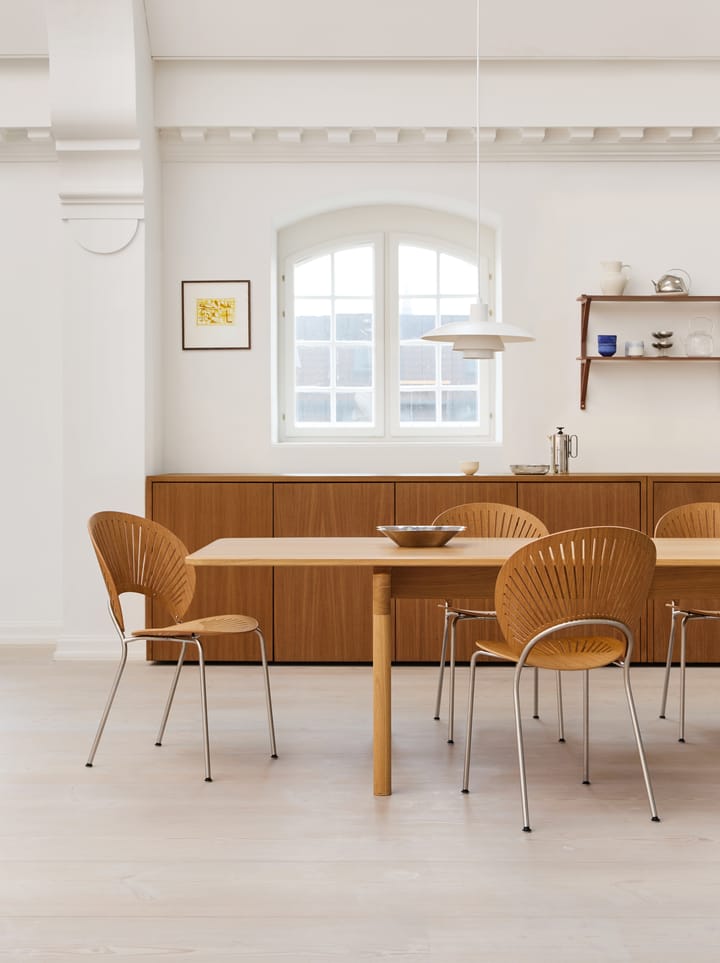 Trinidad 3398 chair, Oiled oak-stainless brushed steel Fredericia Furniture