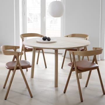 Yksi 3341 chair - Premium leather 88-black lacquered oak - Fredericia Furniture