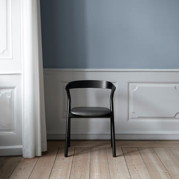 Yksi 3341 chair - Premium leather 88-black lacquered oak - Fredericia Furniture