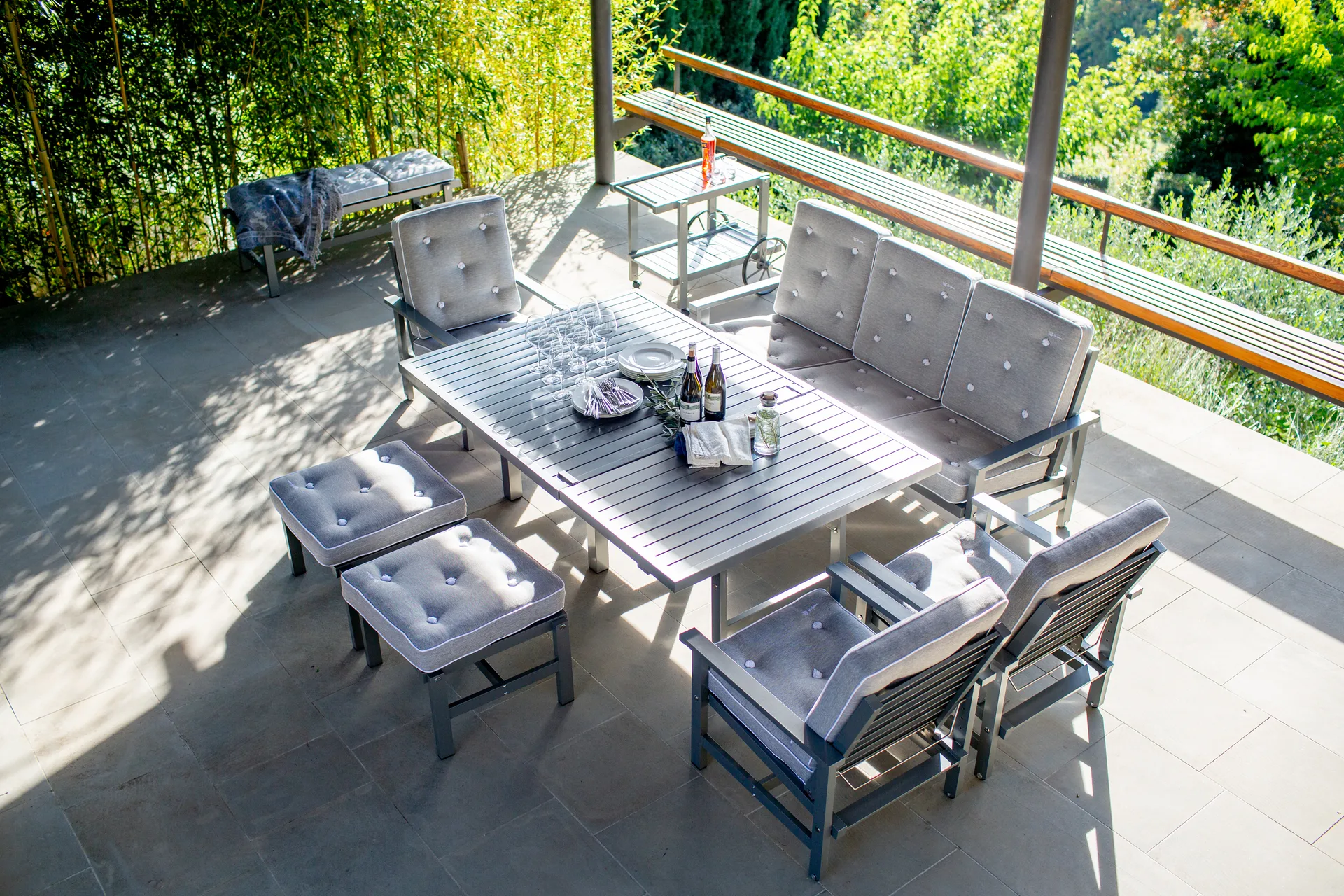 09 sofa, Grey, 3 seater Fri Form