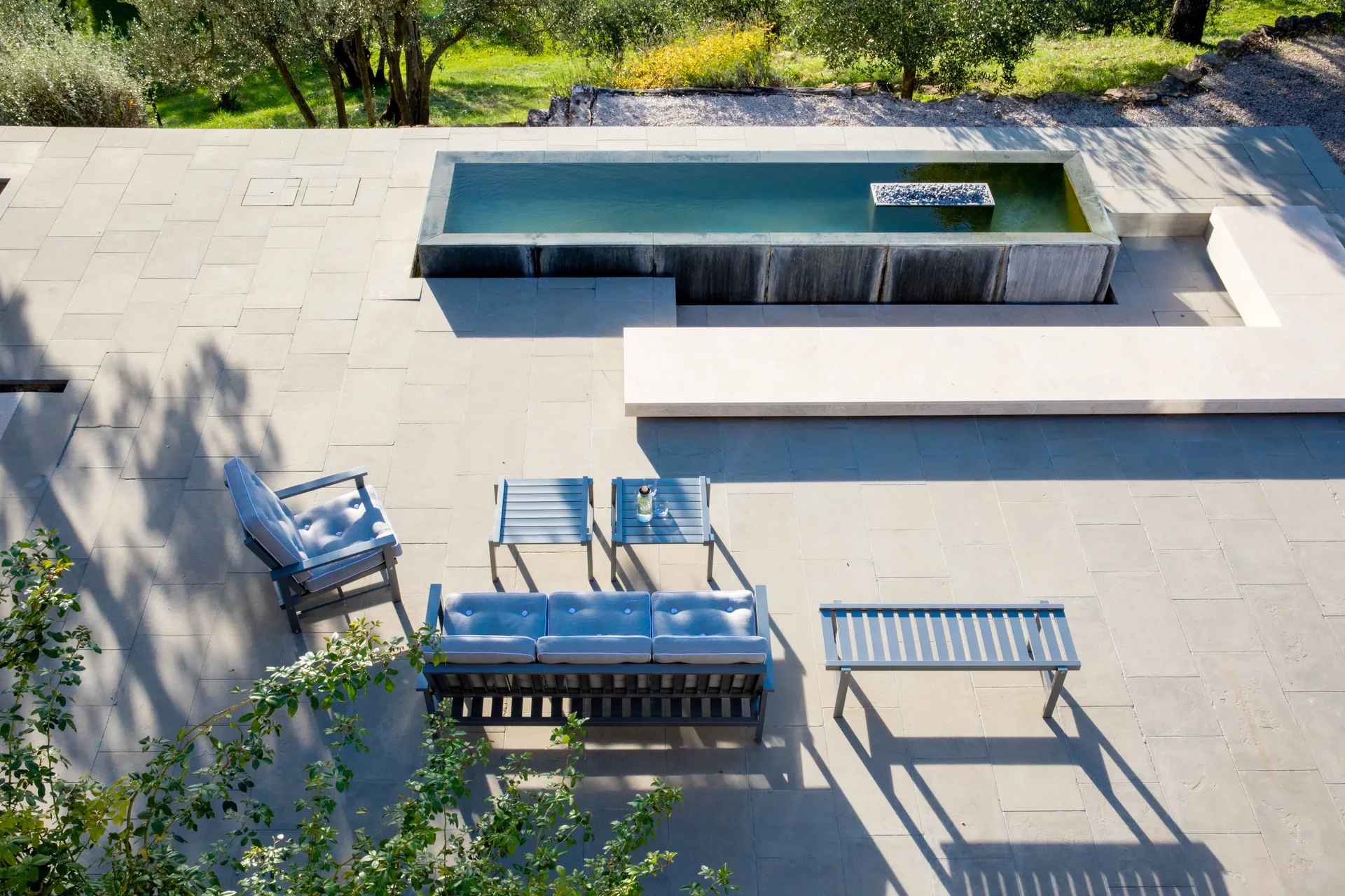 45 bench, Grey, 135 cm Fri Form