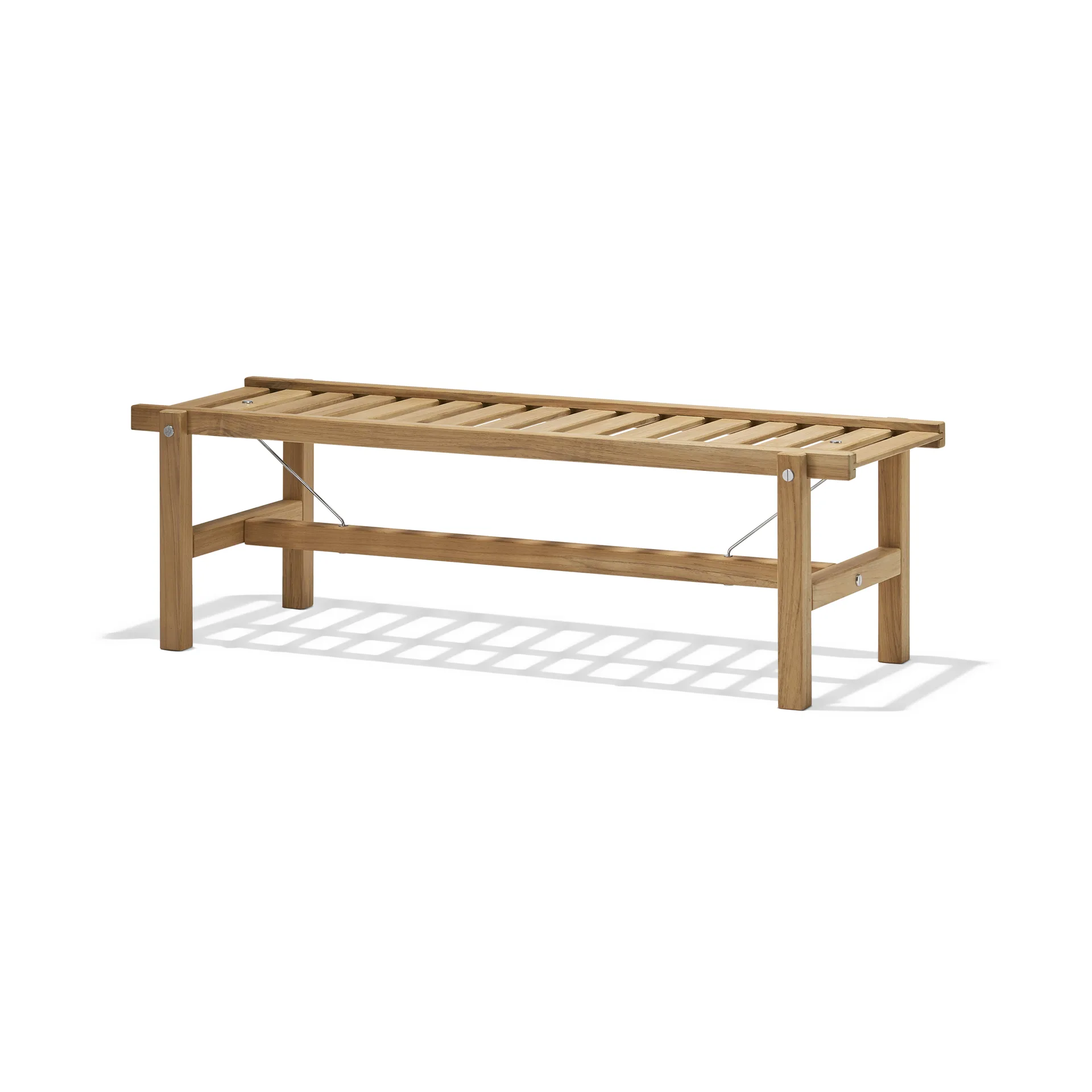 45 bench, Teak, 135 cm Fri Form