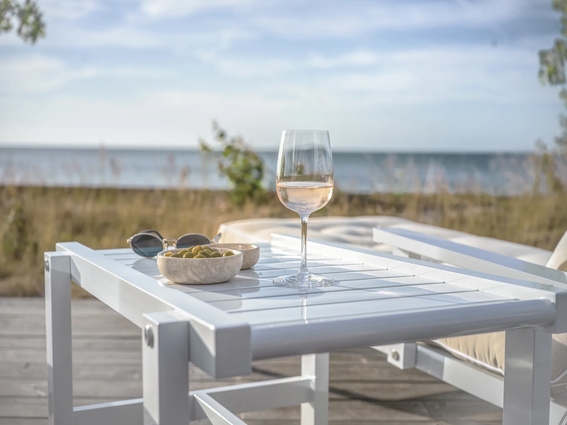 49 trolley table, White, 50x46 cm Fri Form