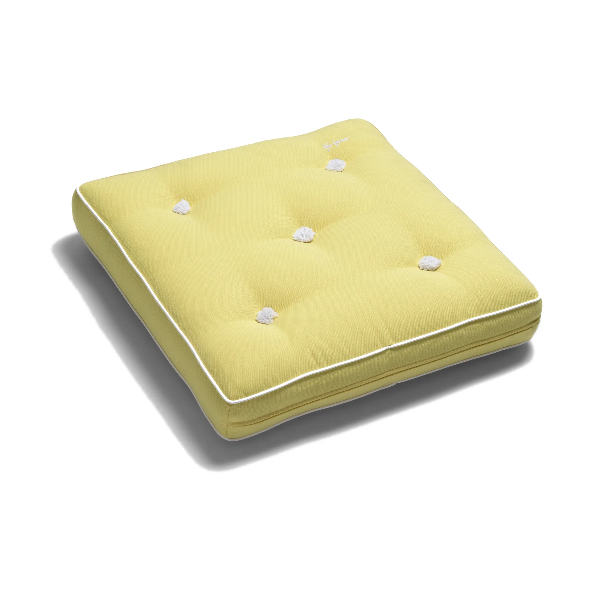 55 cushion, Light yellow, 55x55 cm Fri Form