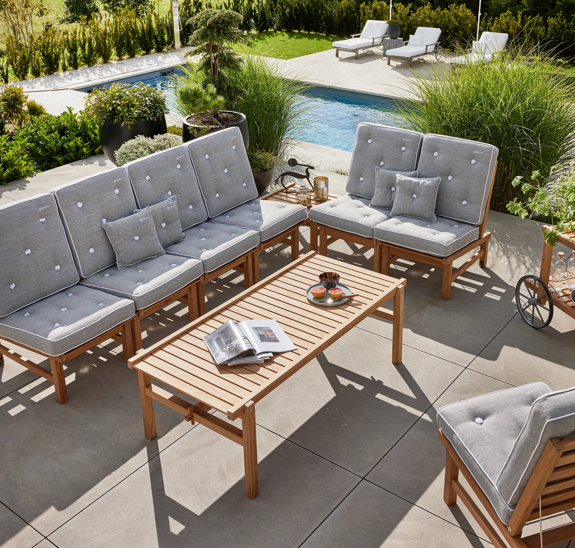 63 table, Teak, 150x73x51 cm Fri Form