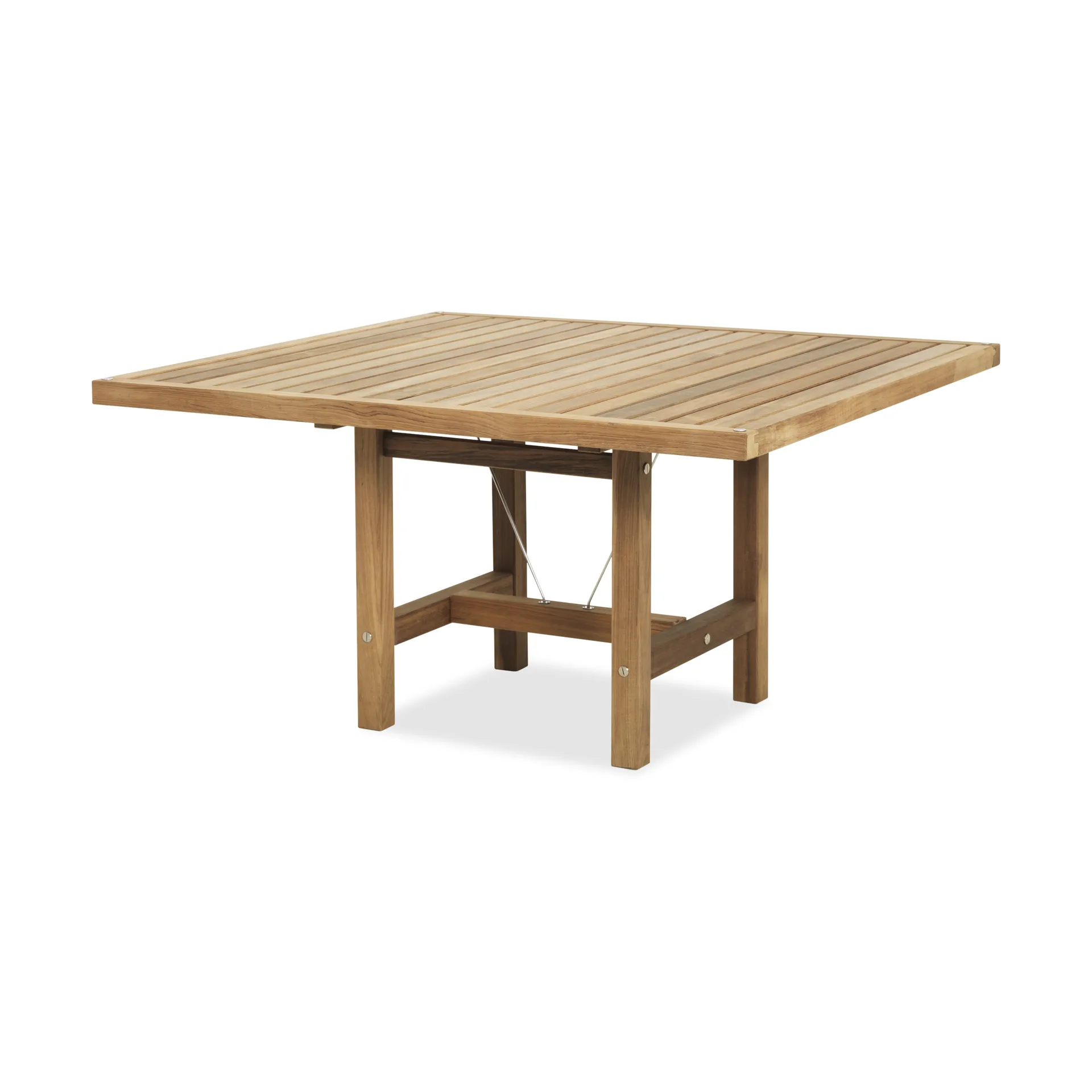 65 table, Teak, 128x120x68 cm Fri Form