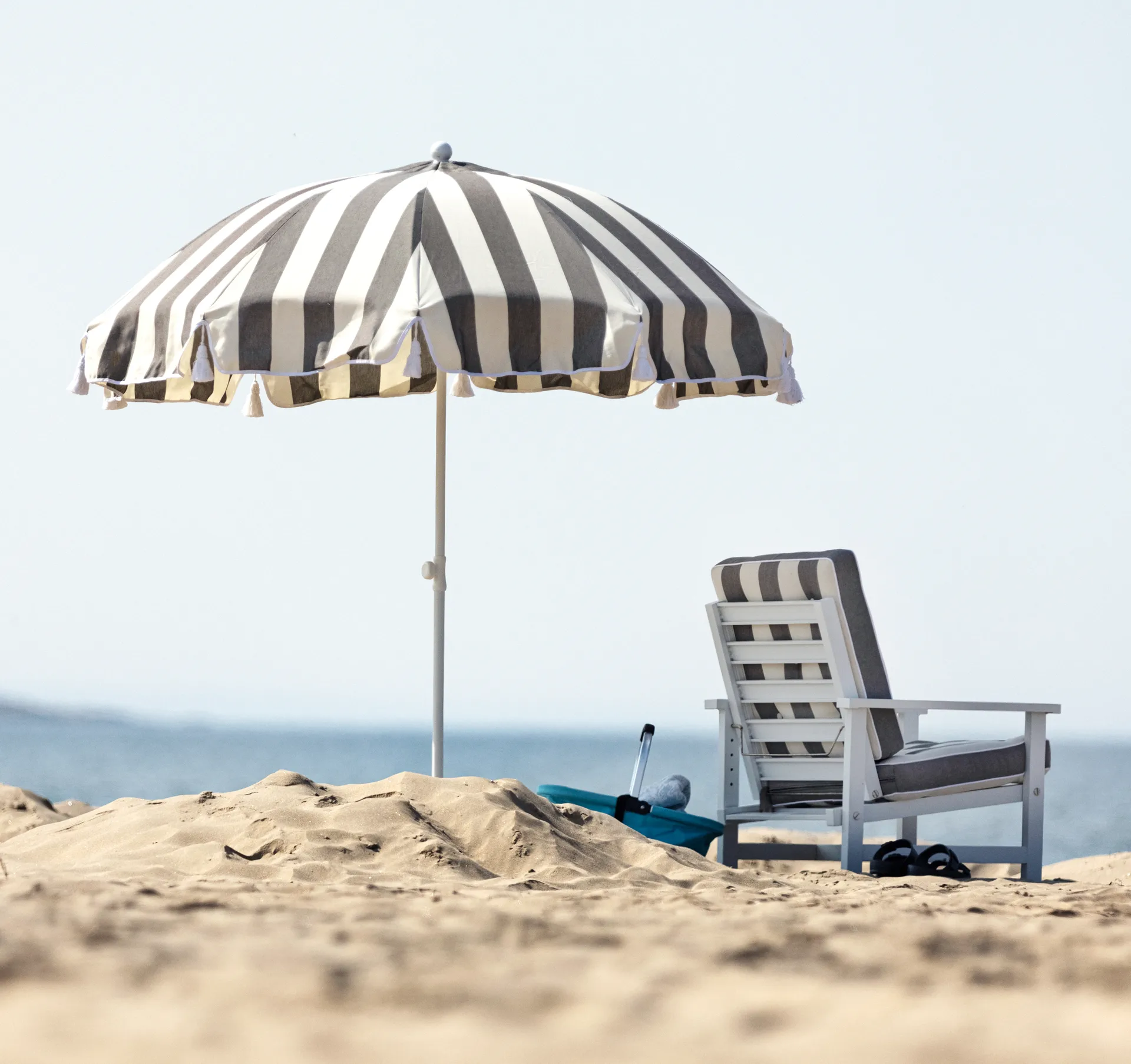 90 parasol, Crown striped, Ø220 cm Fri Form