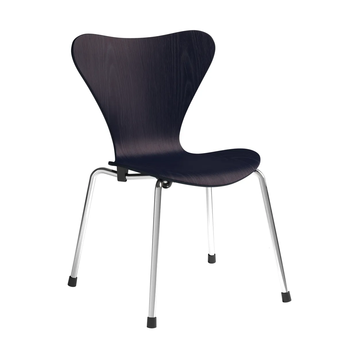 Fritz Hansen 3177 Series 7 children's chair Midnight blue painted ash-chrome