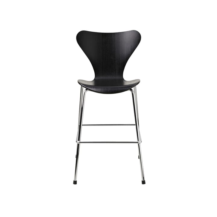 3177 Sjuan Junior chair chrome - black - Fritz Hansen